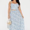 Conjunto Maxi Falda y Top Tank en Azul