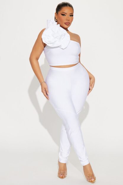 Set de Pantalón Bandage y Top de un Hombro - Image 5