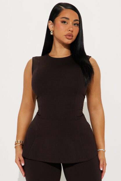 Conjunto Pantalón Peplum Ava y Top Cuello Alto - Image 8