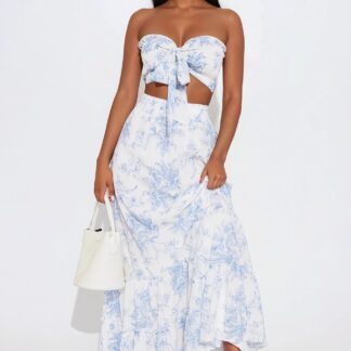 Conjunto Maxi Falda y Crop Top Oasis Salvaje