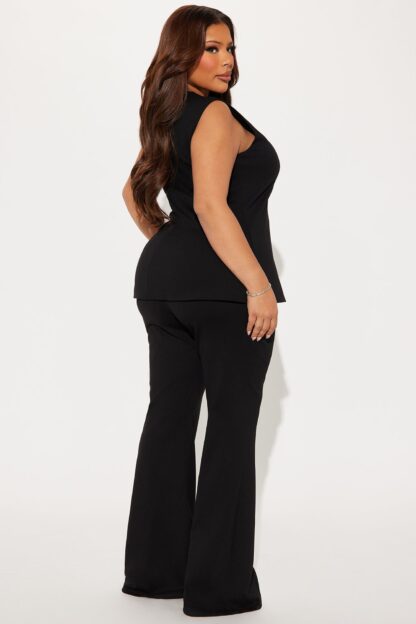 Conjunto Pantalón Peplum Ava y Top Cuello Alto - Image 6